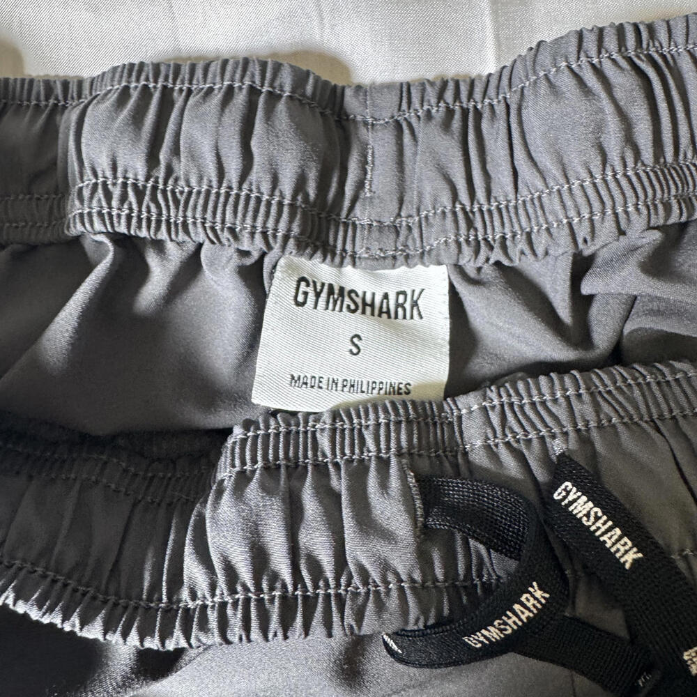 Gymshark Gray Athletic Shorts Small 100% Recycled Polyester 5" Inseam - Picture 4 of 5